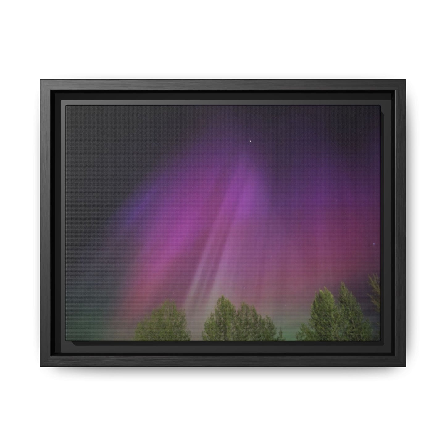 Quesnel BC northern lights Matte Canvas,