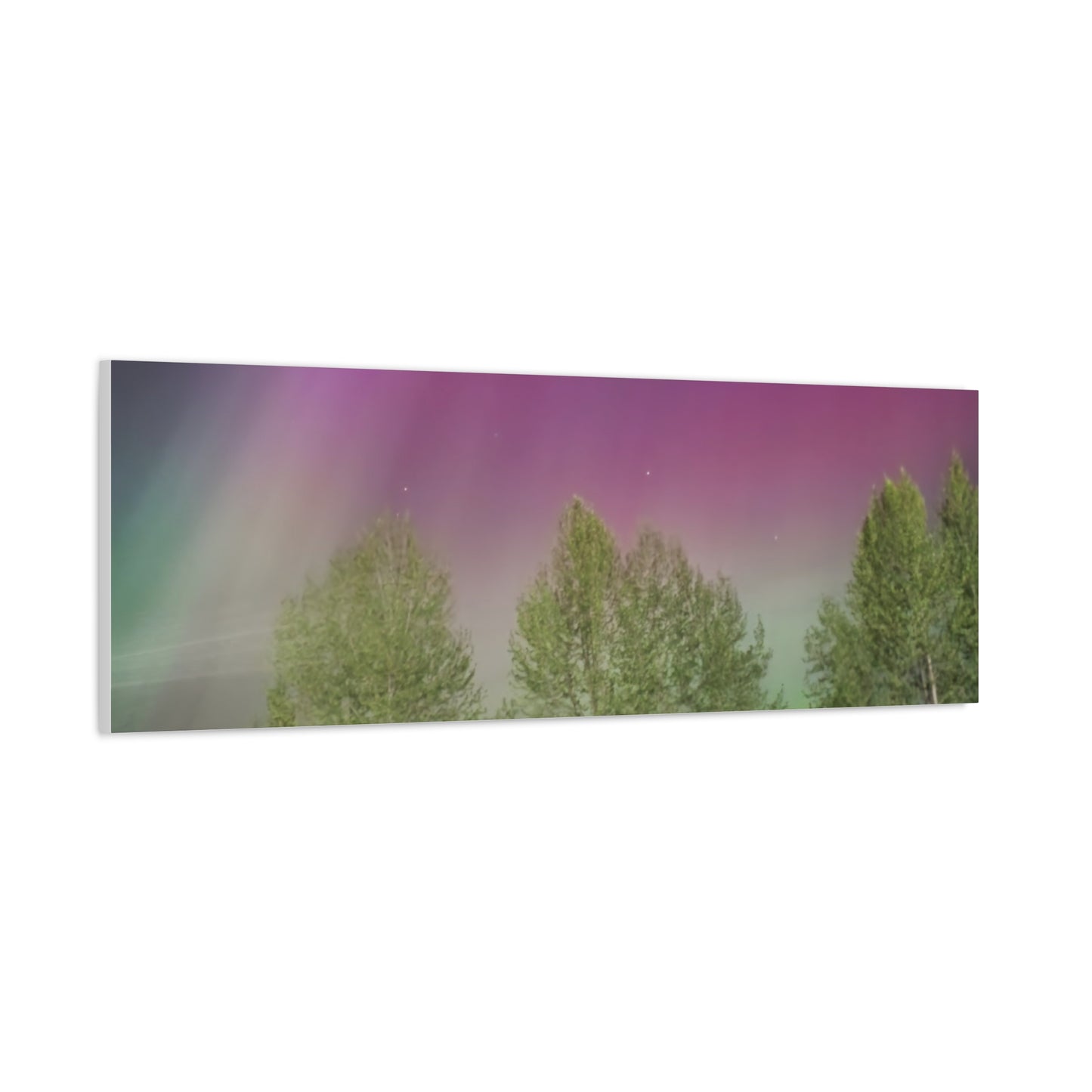 Quesnel BC northern lights 2 Matte Canvas