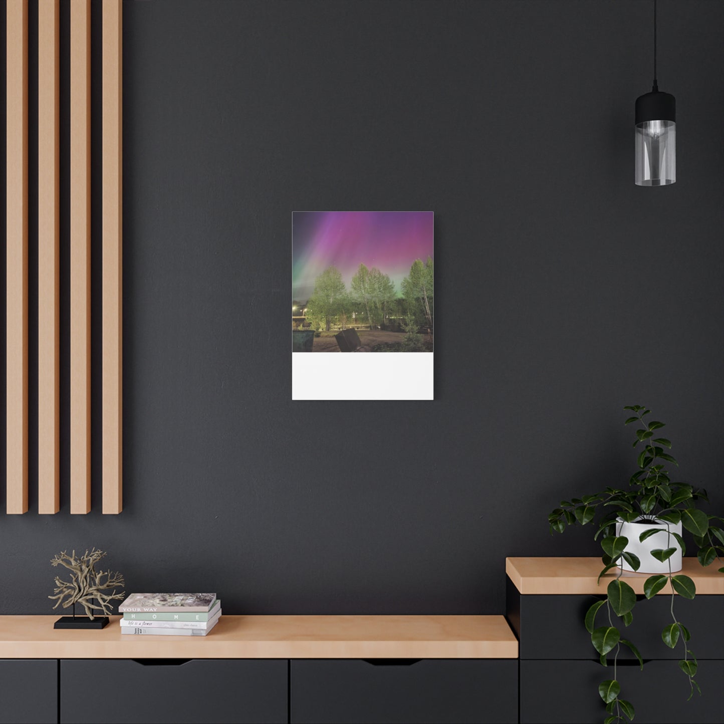Quesnel BC northern lights 2 Matte Canvas