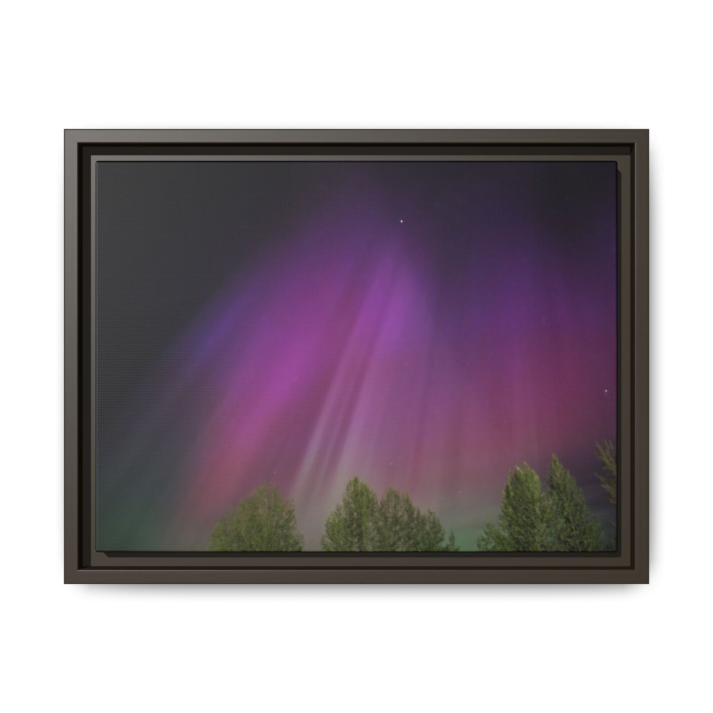 Quesnel BC northern lights Matte Canvas,