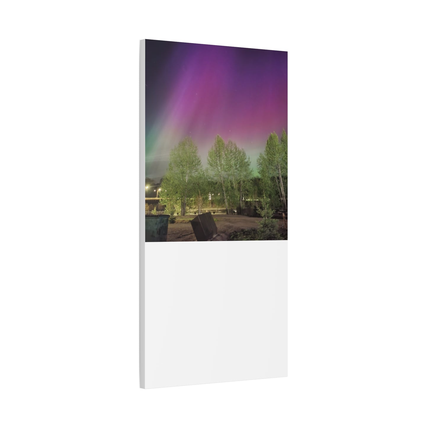 Quesnel BC northern lights 2 Matte Canvas