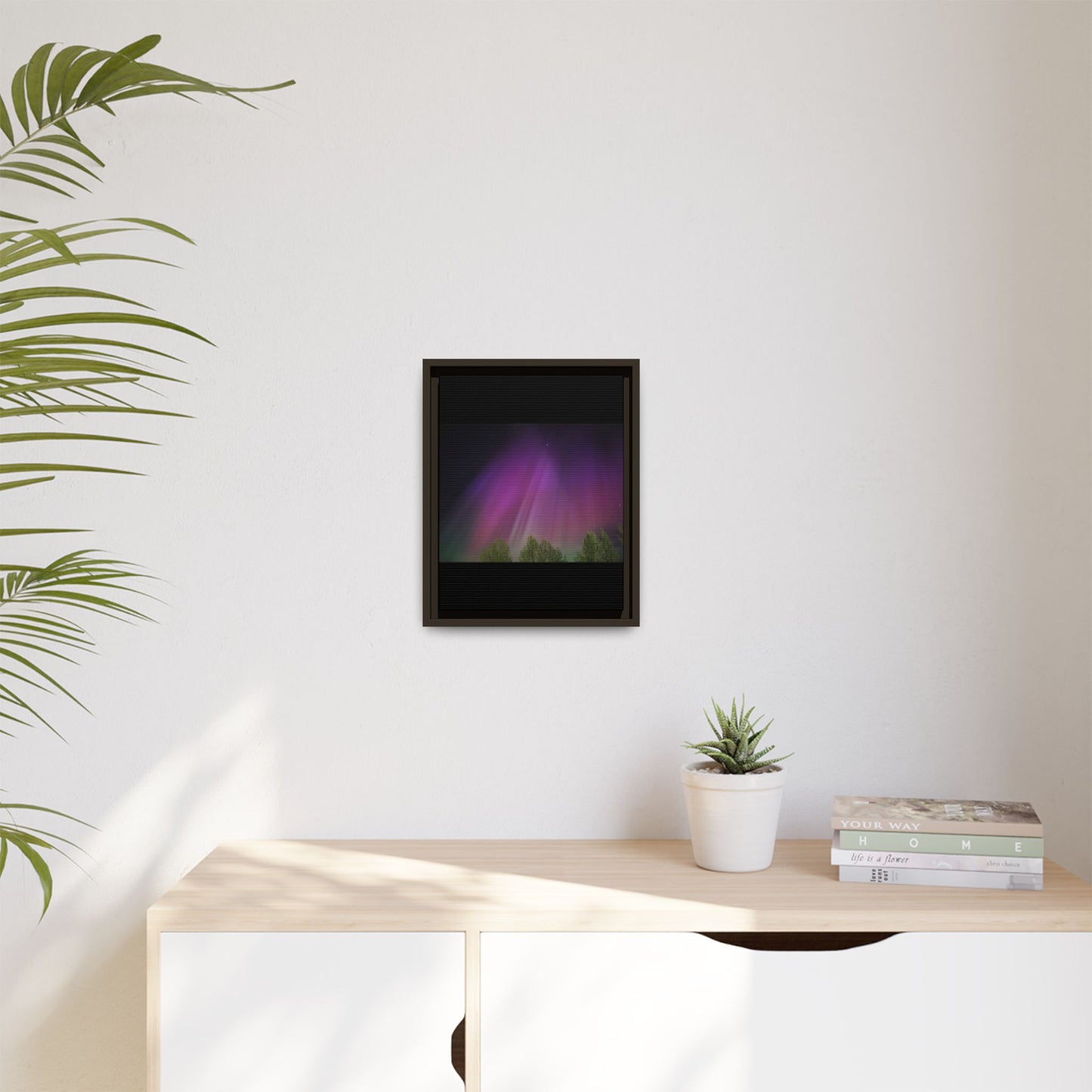 Quesnel BC northern lights Matte Canvas,