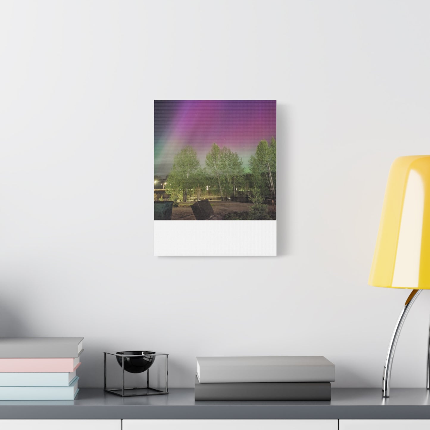 Quesnel BC northern lights 2 Matte Canvas