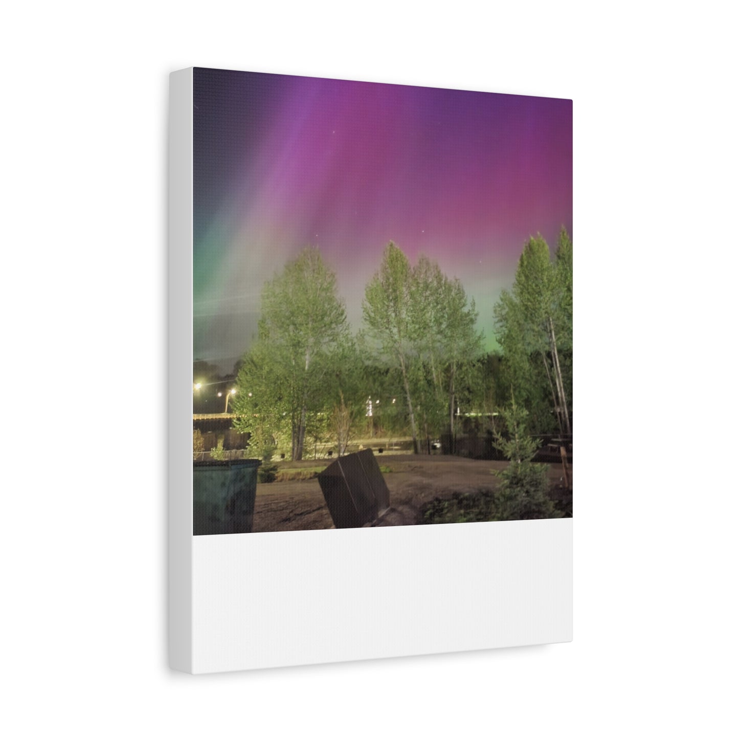 Quesnel BC northern lights 2 Matte Canvas