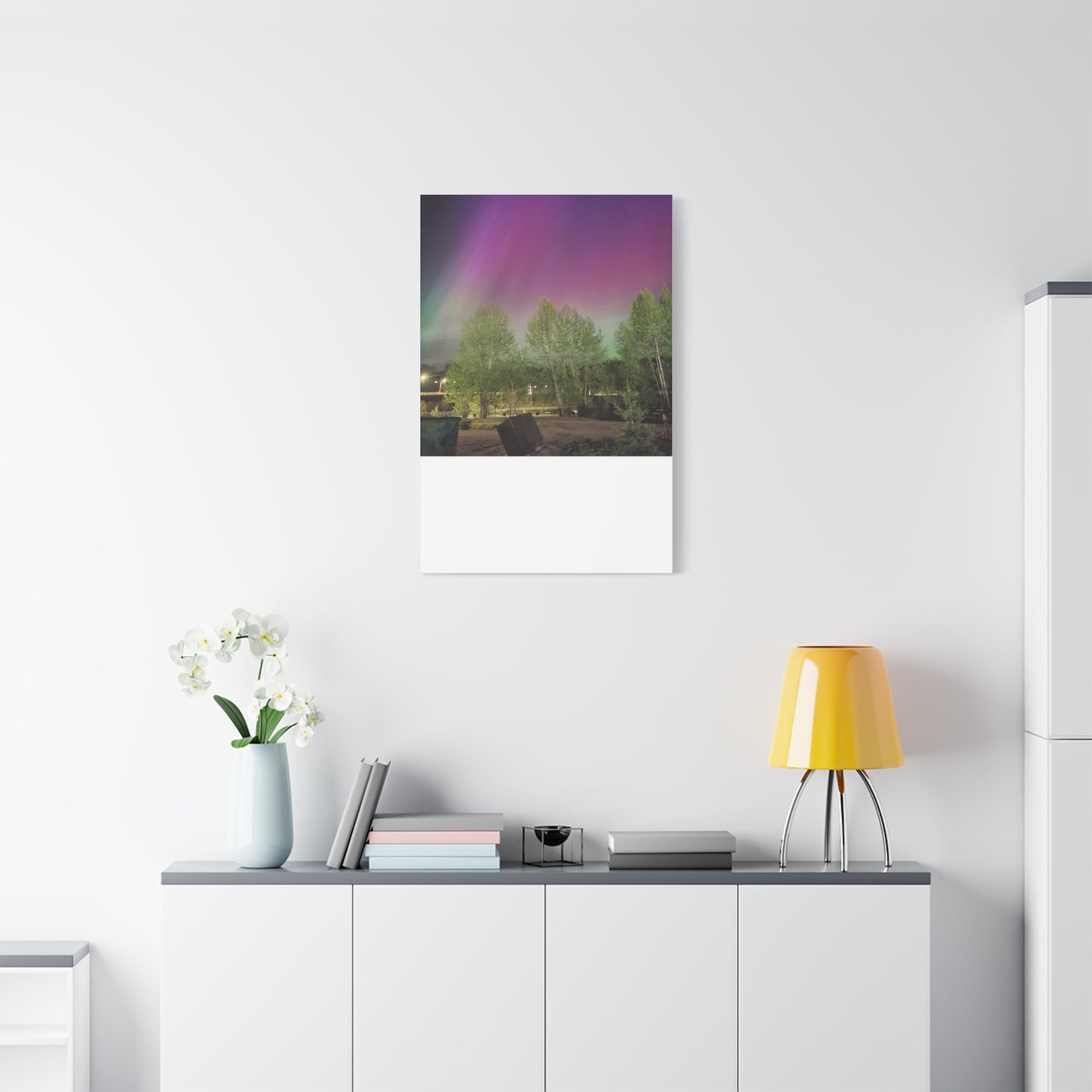 Quesnel BC northern lights 2 Matte Canvas