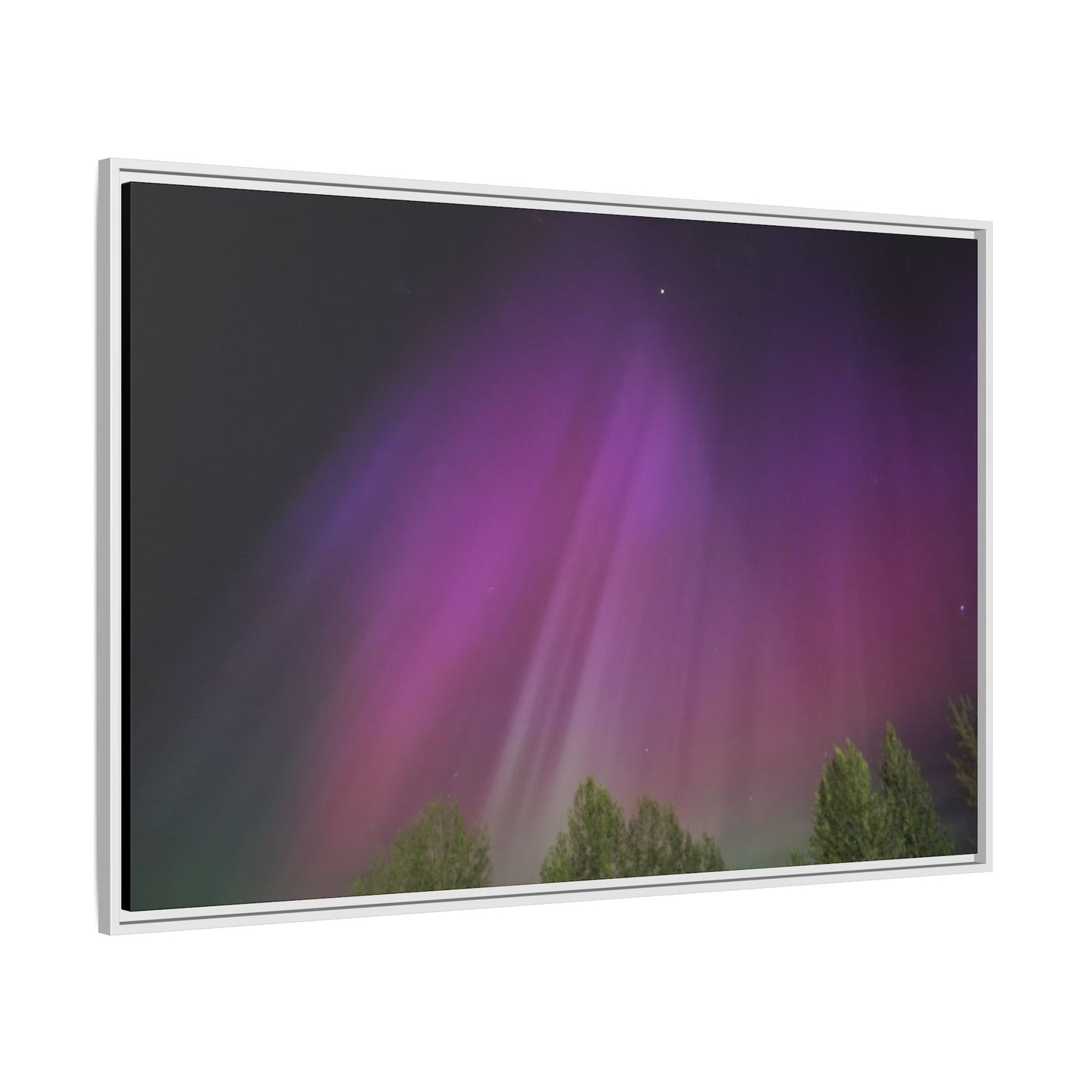 Quesnel BC northern lights Matte Canvas,