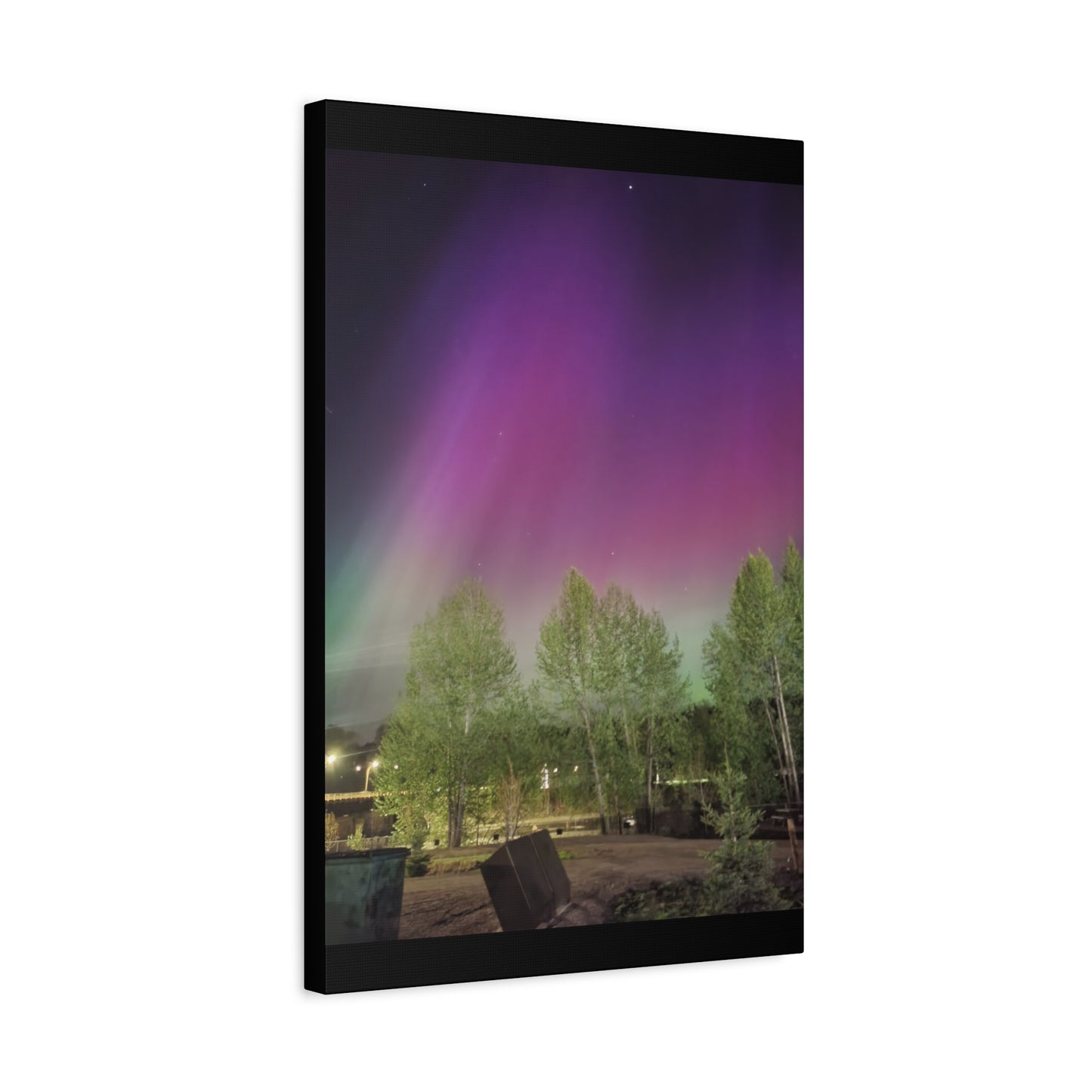 Quesnel downtown rv park BC aurora's Canvas Gallery Wraps
