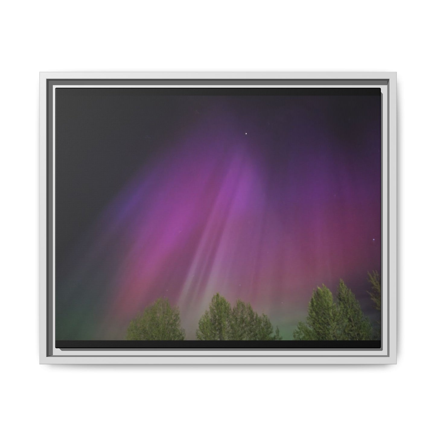 Quesnel BC northern lights Matte Canvas,