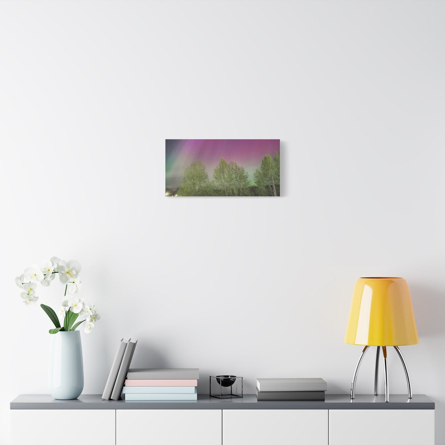 Quesnel BC northern lights 2 Matte Canvas