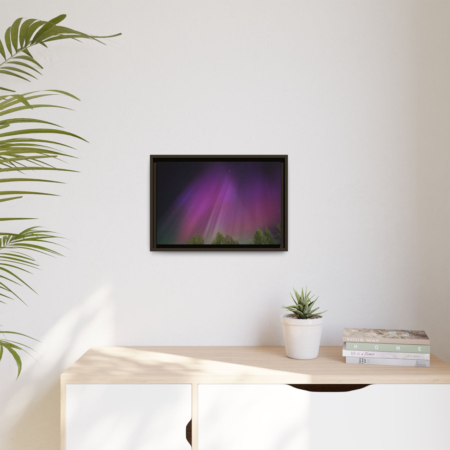 Quesnel BC northern lights Matte Canvas,