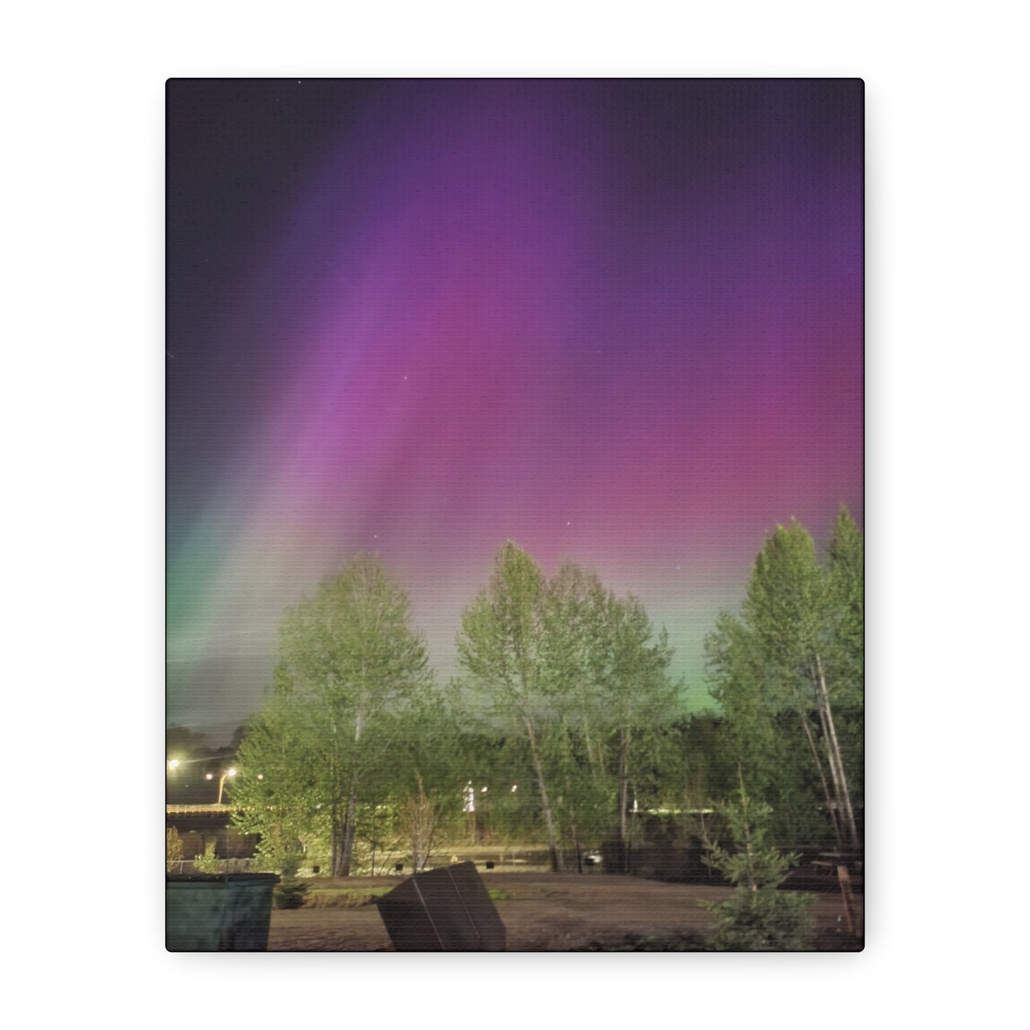 Quesnel downtown rv park BC aurora's Canvas Gallery Wraps