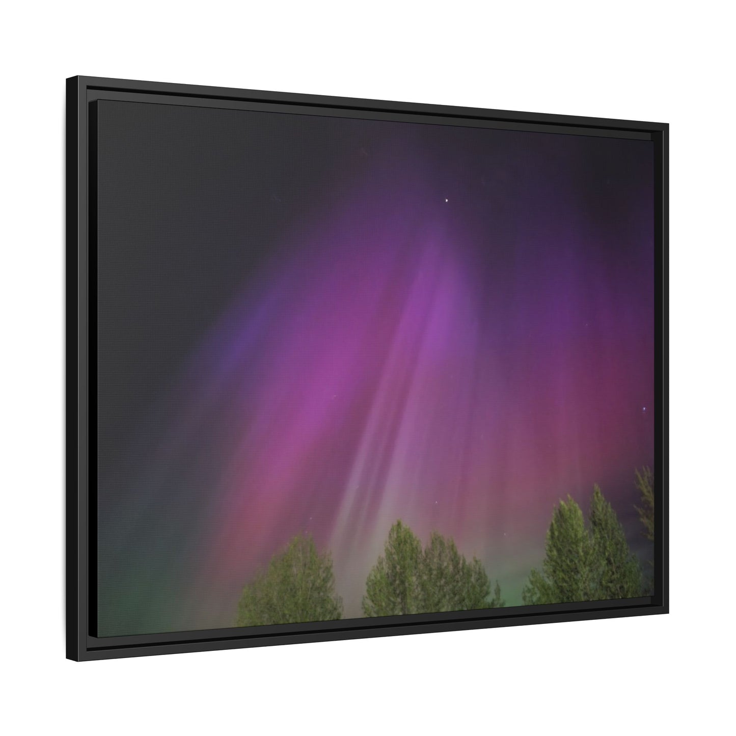 Quesnel BC northern lights Matte Canvas,