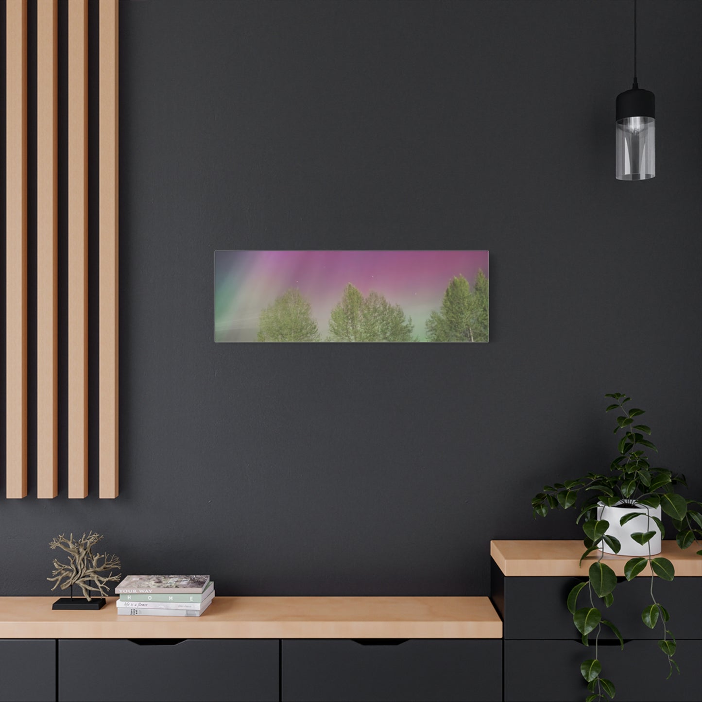 Quesnel BC northern lights 2 Matte Canvas