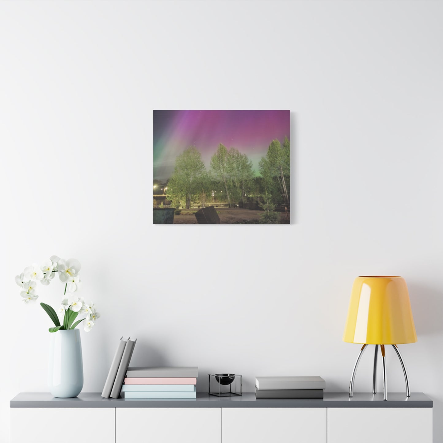Quesnel BC northern lights 2 Matte Canvas