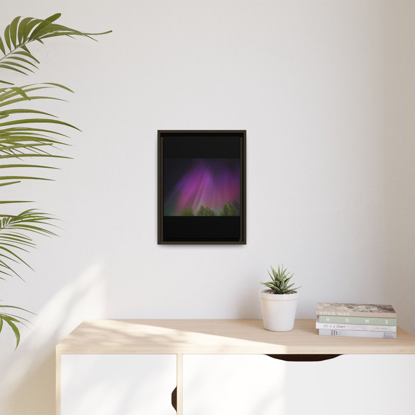 Quesnel BC northern lights Matte Canvas,