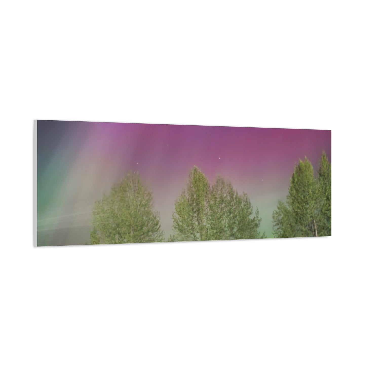 Quesnel BC northern lights 2 Matte Canvas