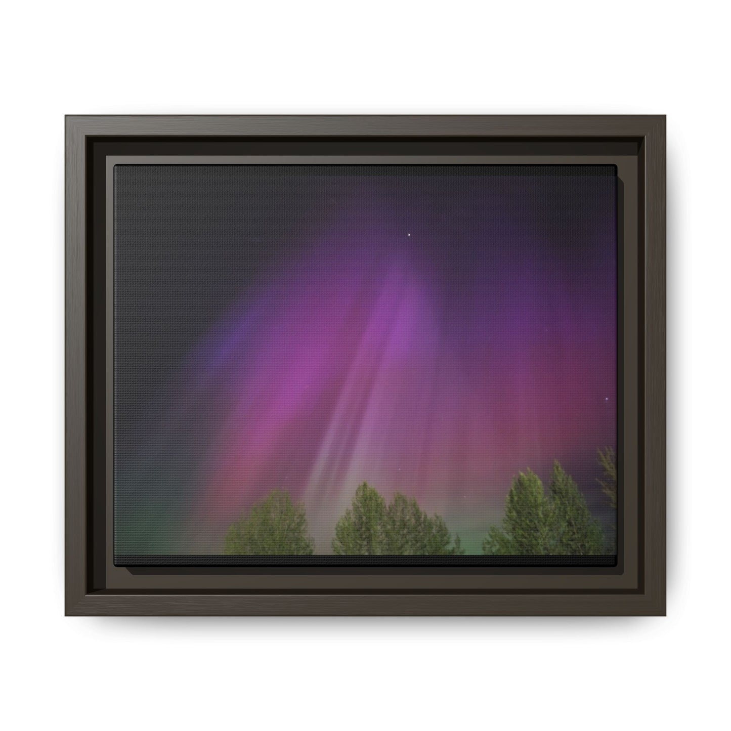 Quesnel BC northern lights Matte Canvas,