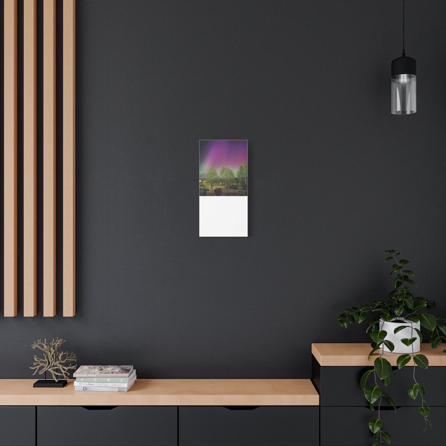 Quesnel BC northern lights 2 Matte Canvas