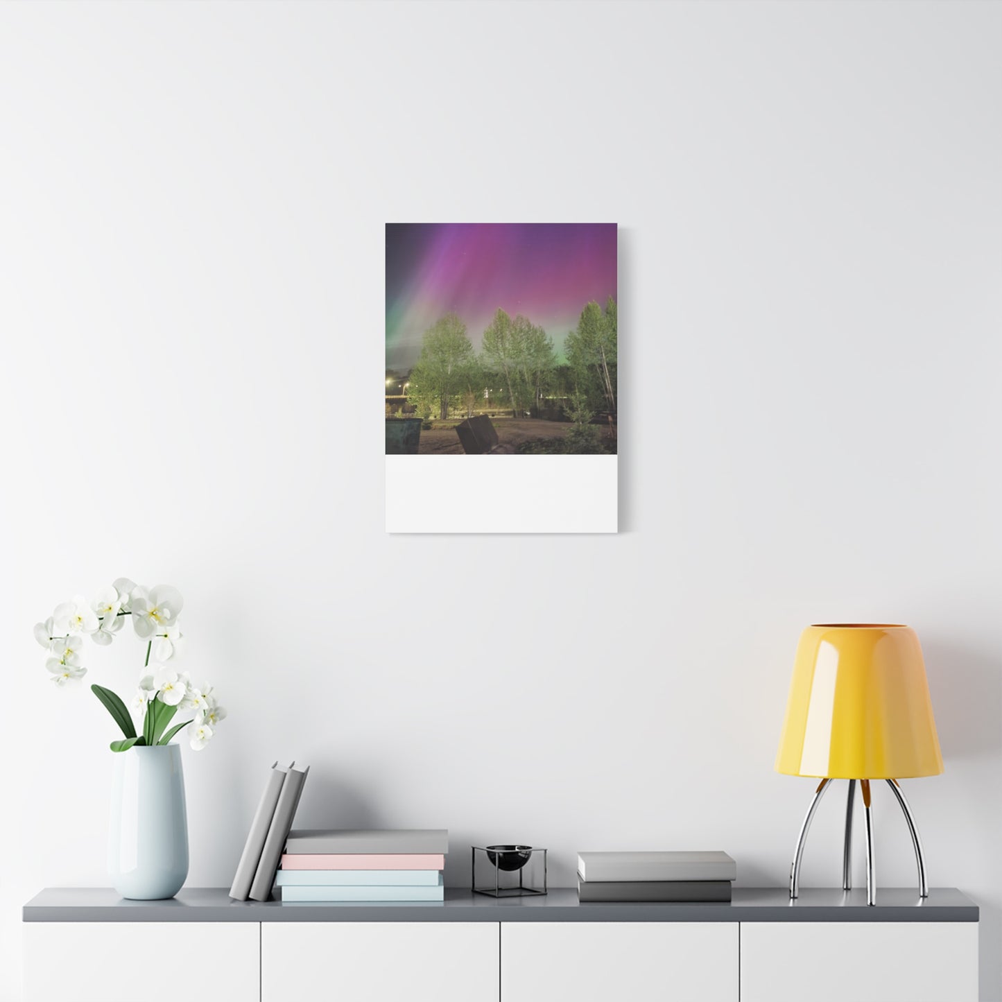 Quesnel BC northern lights 2 Matte Canvas