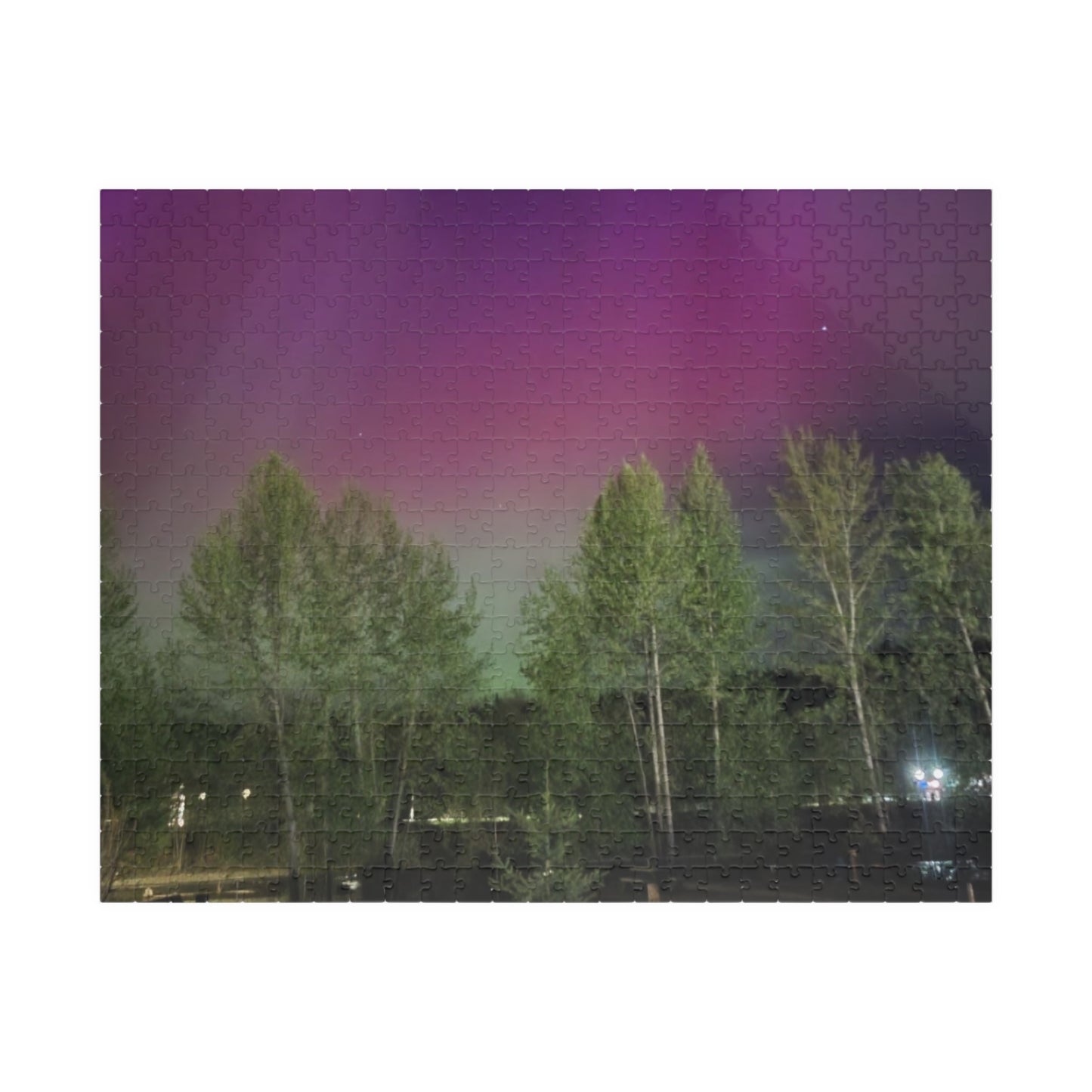 northern lights Quesnel BC Puzzle (110, 252, 520, 1014-piece)