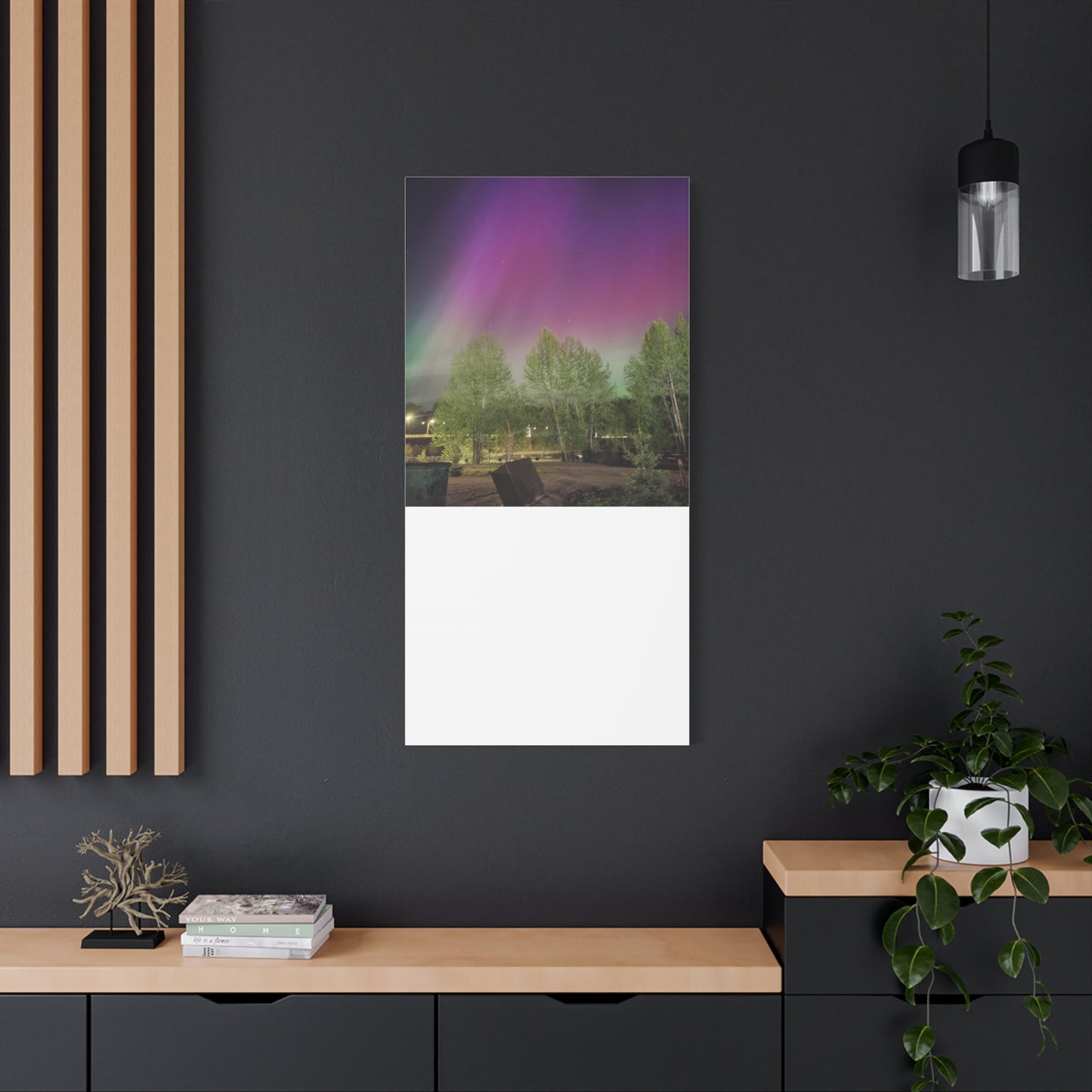 Quesnel BC northern lights 2 Matte Canvas