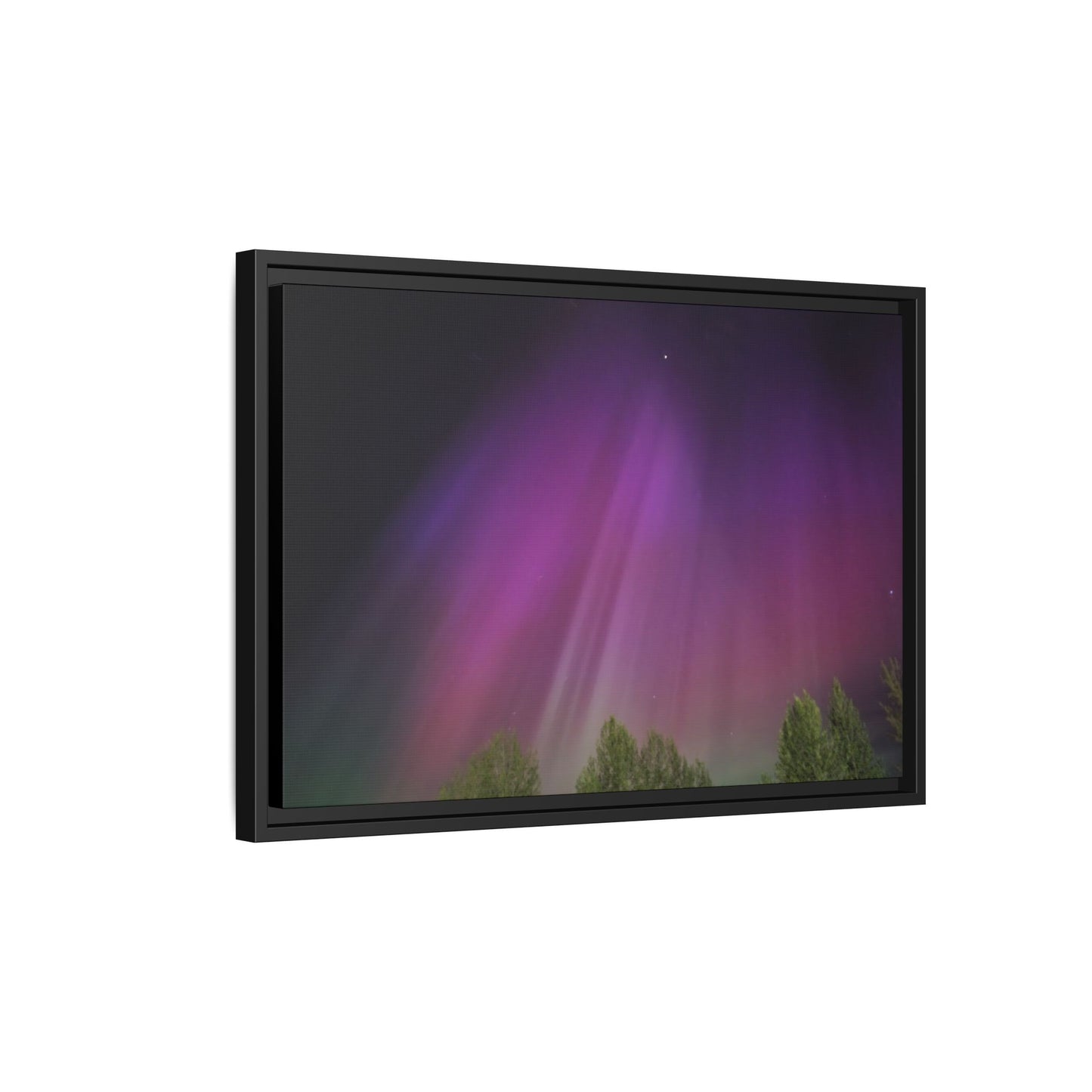 Quesnel BC northern lights Matte Canvas,
