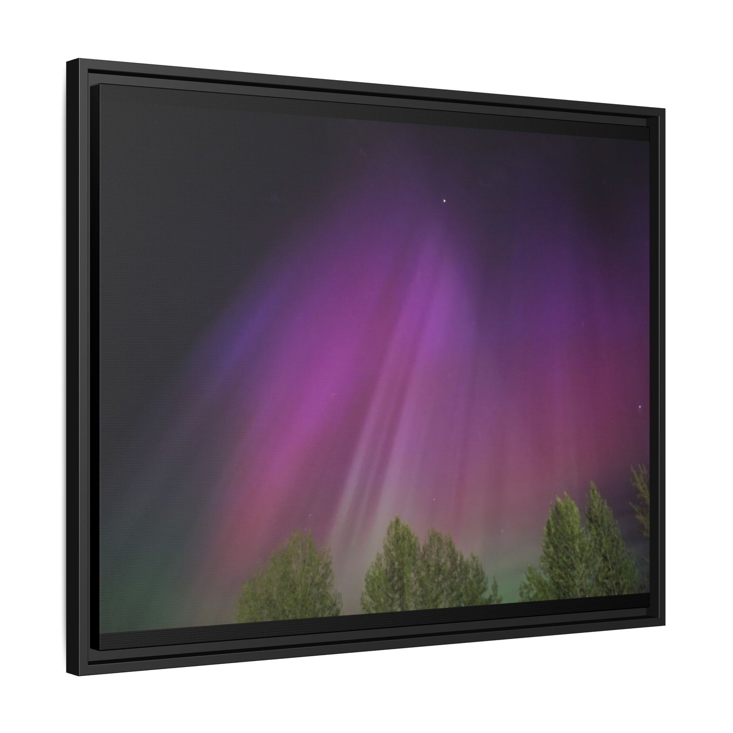 Quesnel BC northern lights Matte Canvas,
