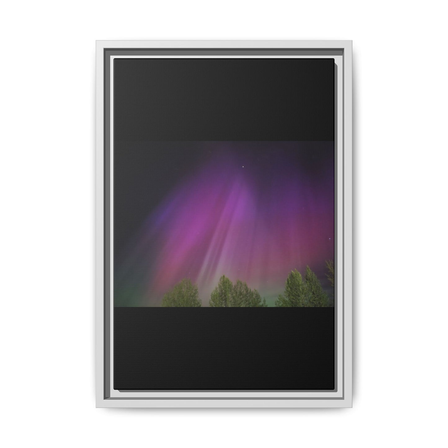 Quesnel BC northern lights Matte Canvas,