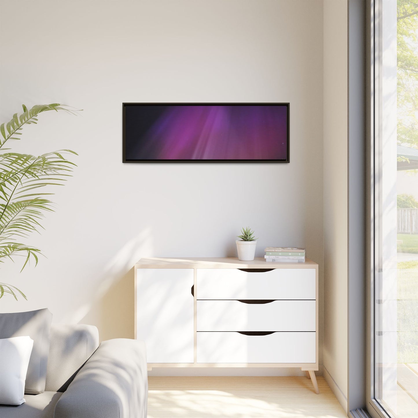 Quesnel BC northern lights Matte Canvas,