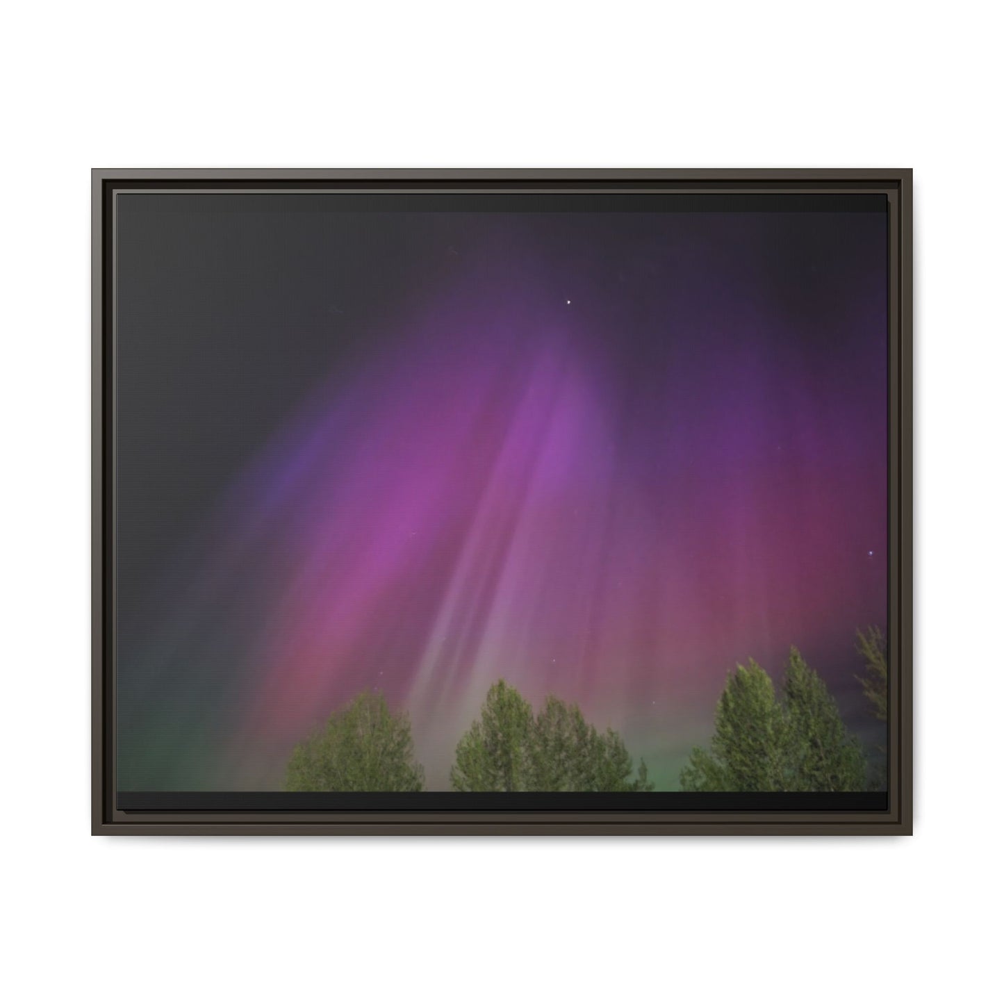 Quesnel BC northern lights Matte Canvas,