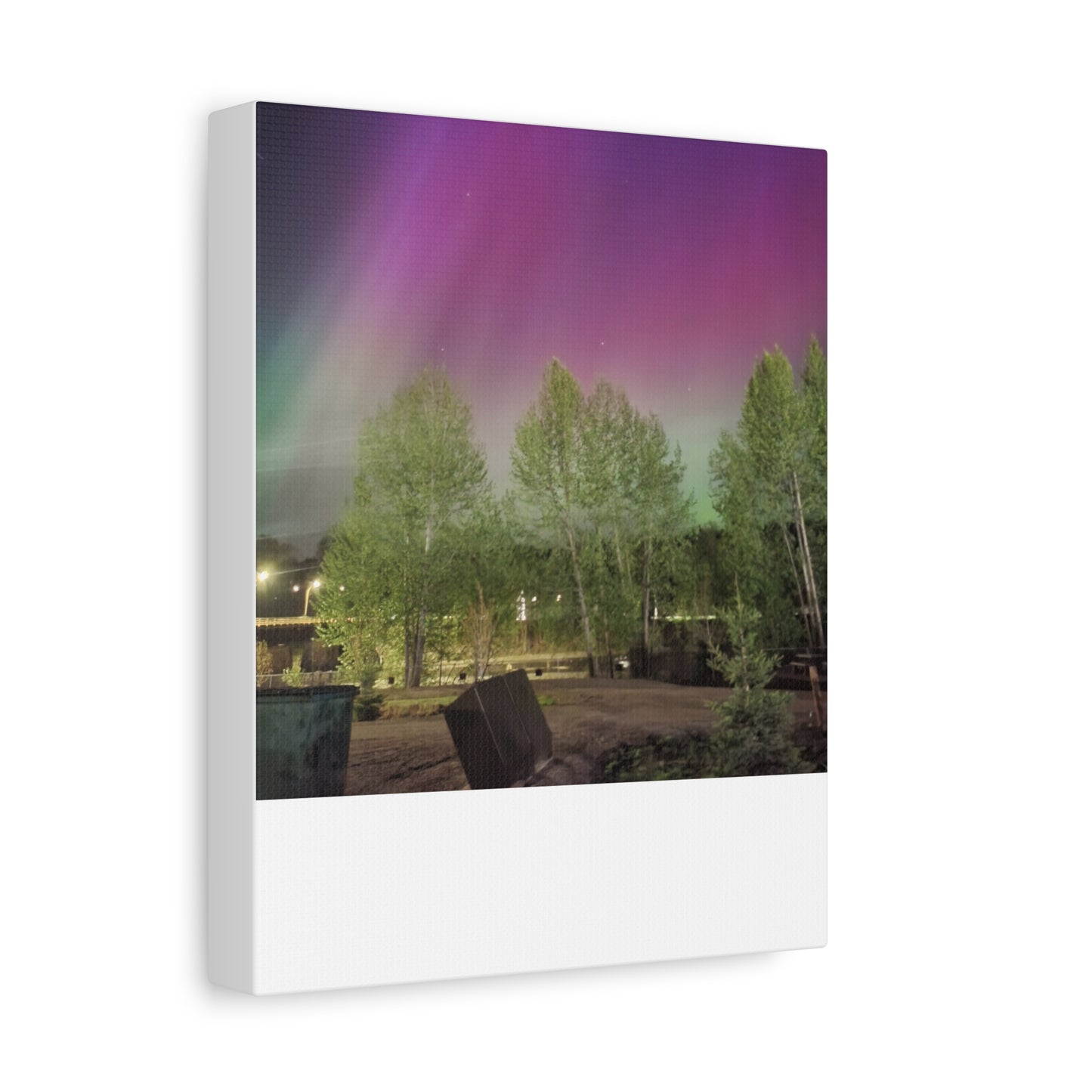 Quesnel BC northern lights 2 Matte Canvas