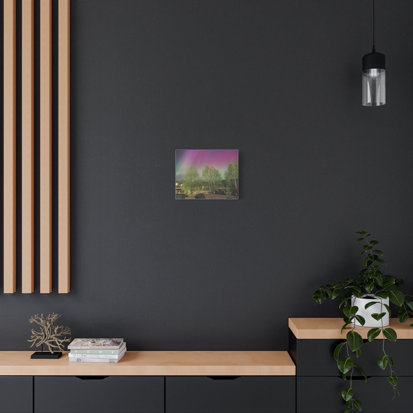 Quesnel BC northern lights 2 Matte Canvas