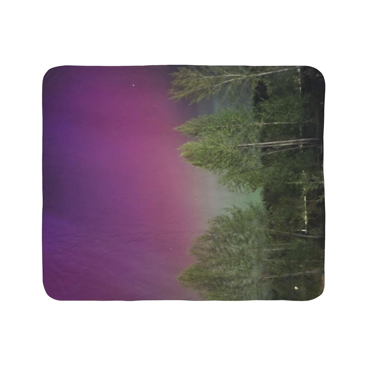 northern lights Fleece Sherpa Blanket