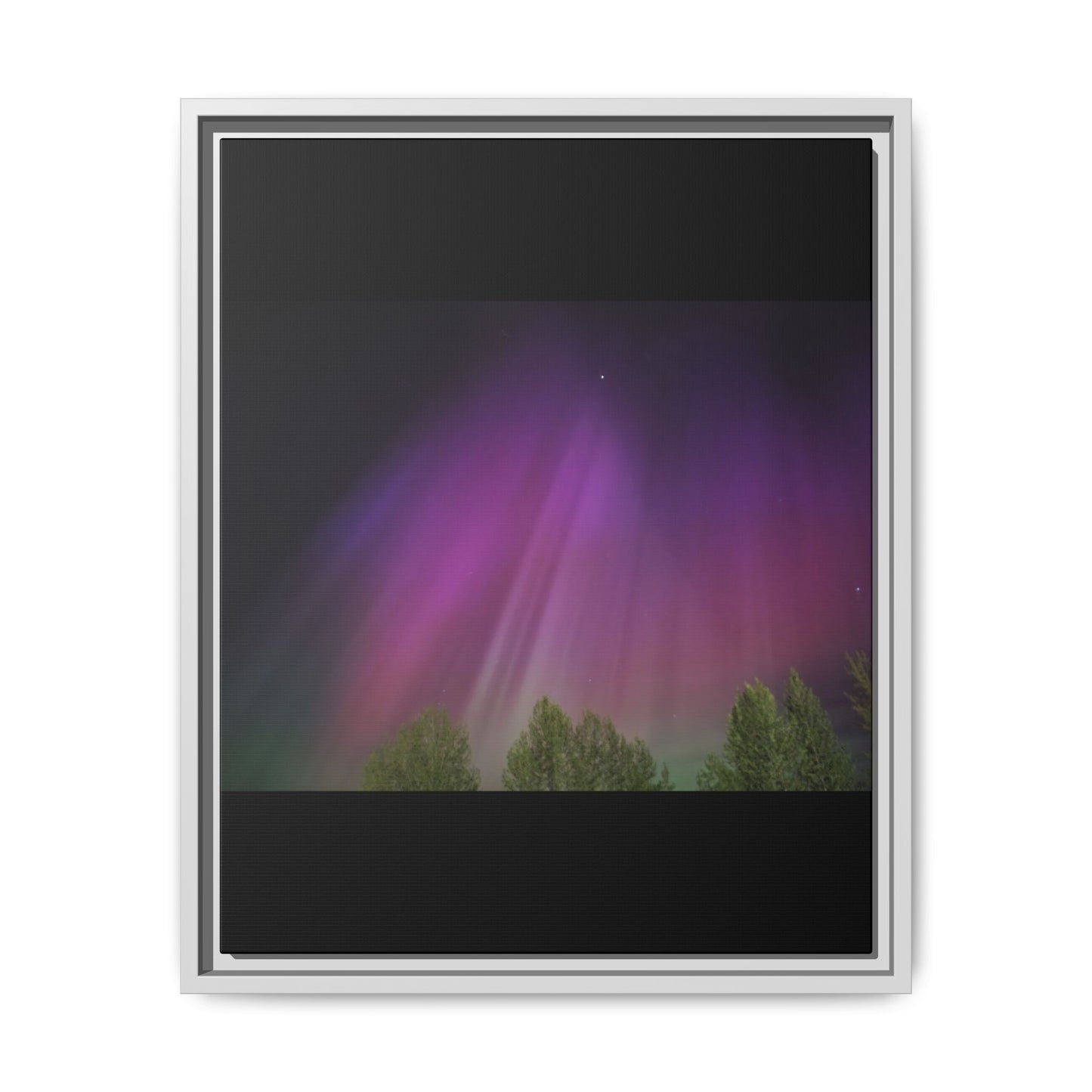 Quesnel BC northern lights Matte Canvas,