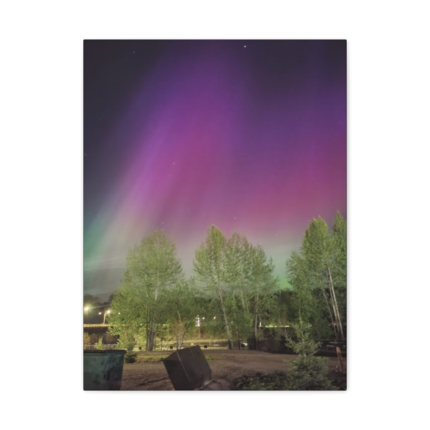 Quesnel downtown rv park BC aurora's Canvas Gallery Wraps