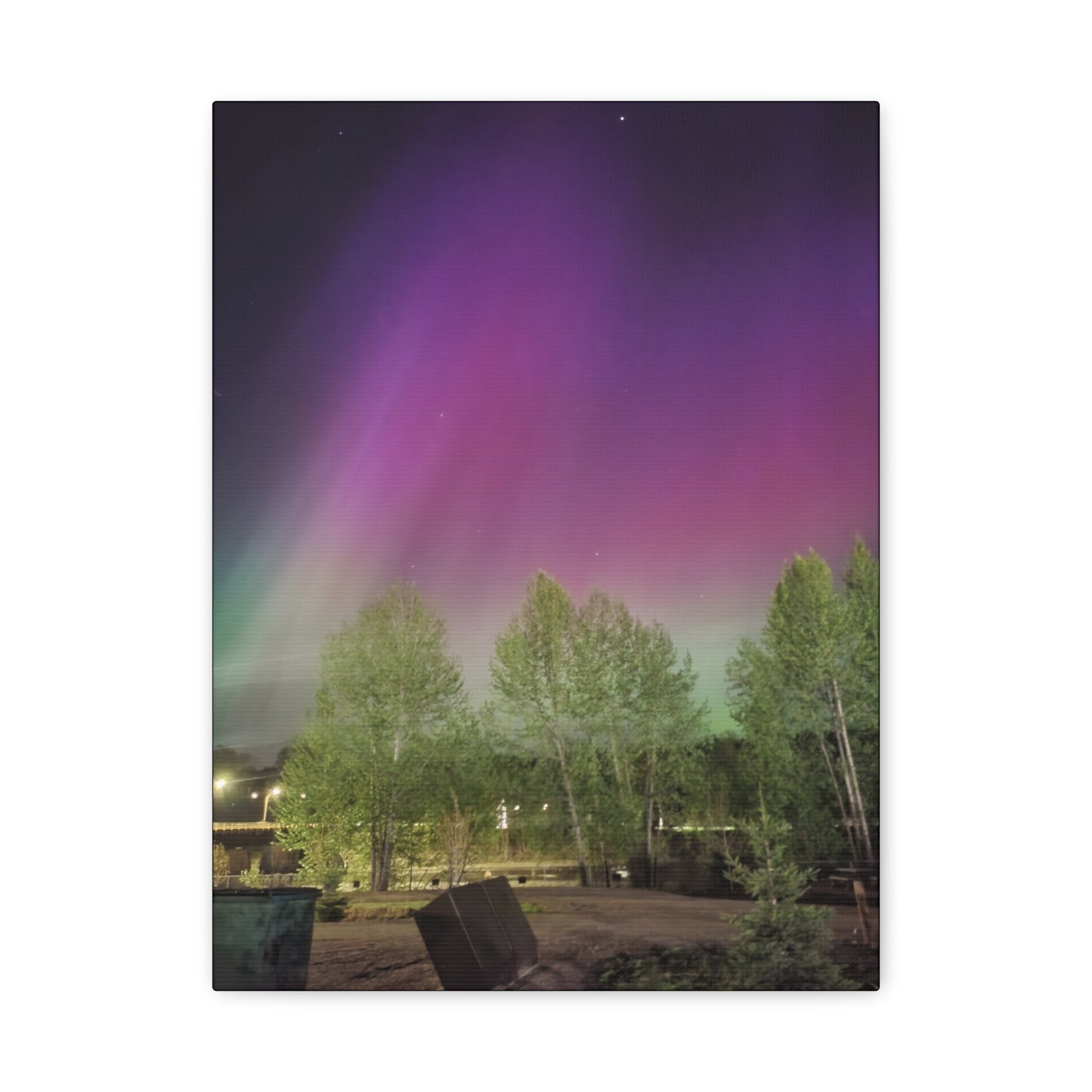 Quesnel downtown rv park BC aurora's Canvas Gallery Wraps