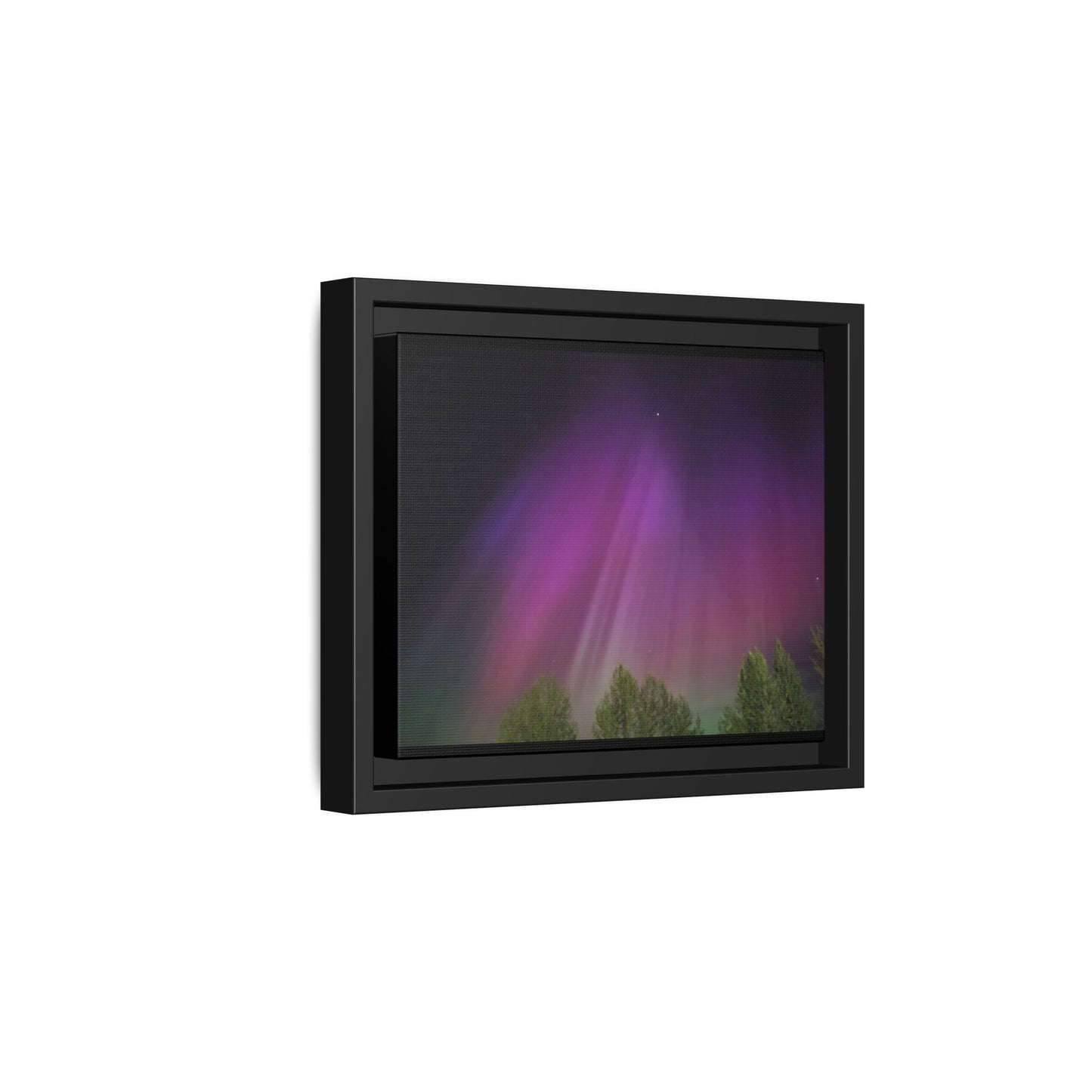 Quesnel BC northern lights Matte Canvas,