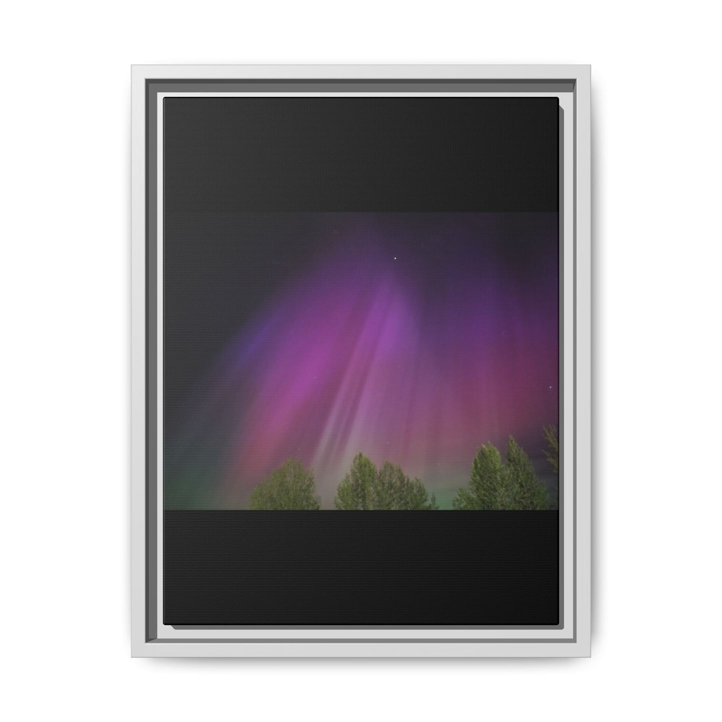 Quesnel BC northern lights Matte Canvas,
