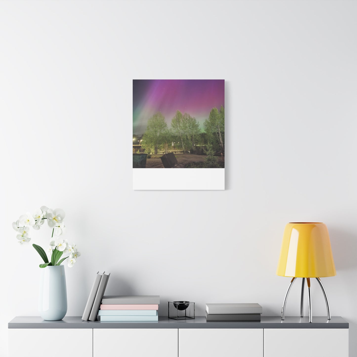 Quesnel BC northern lights 2 Matte Canvas