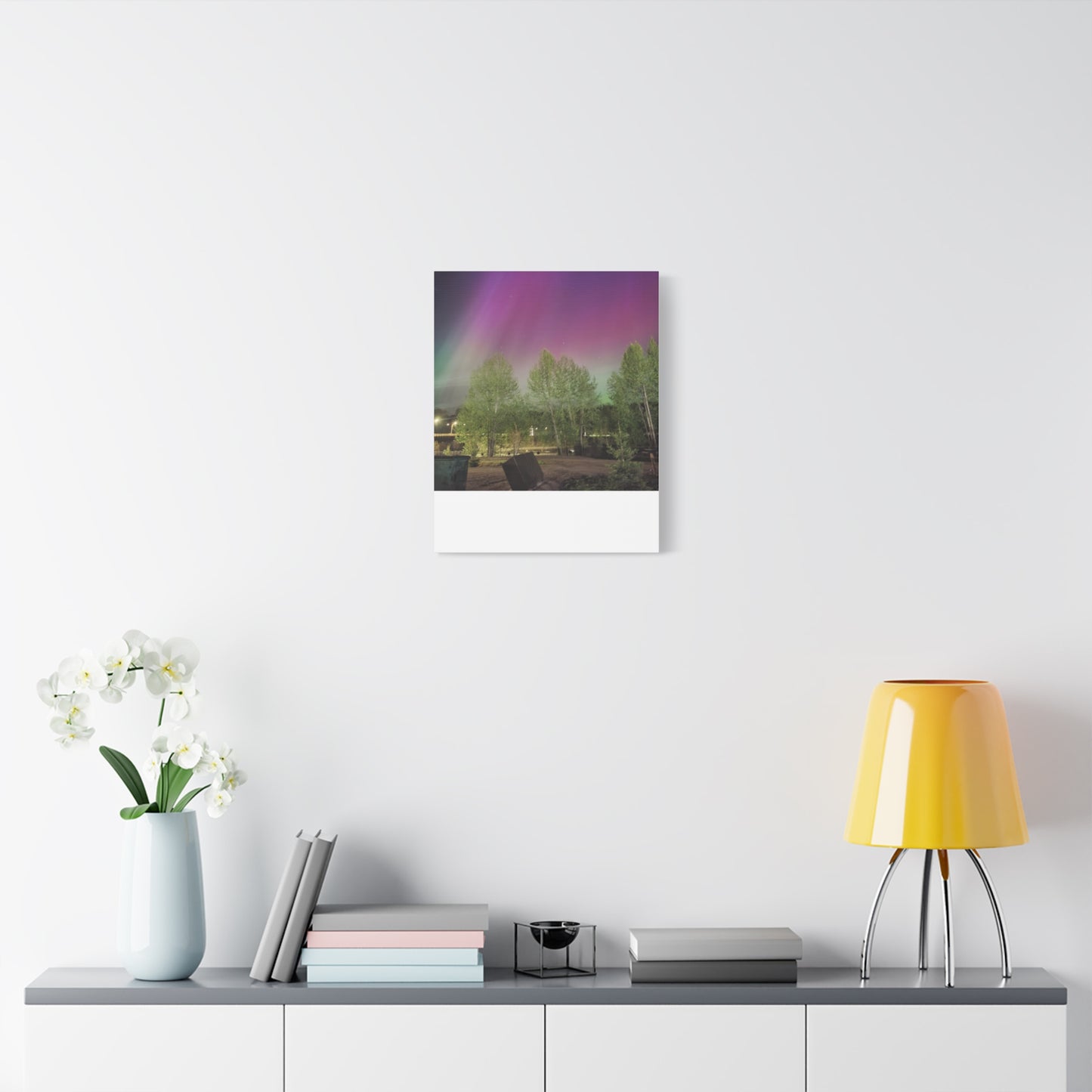 Quesnel BC northern lights 2 Matte Canvas