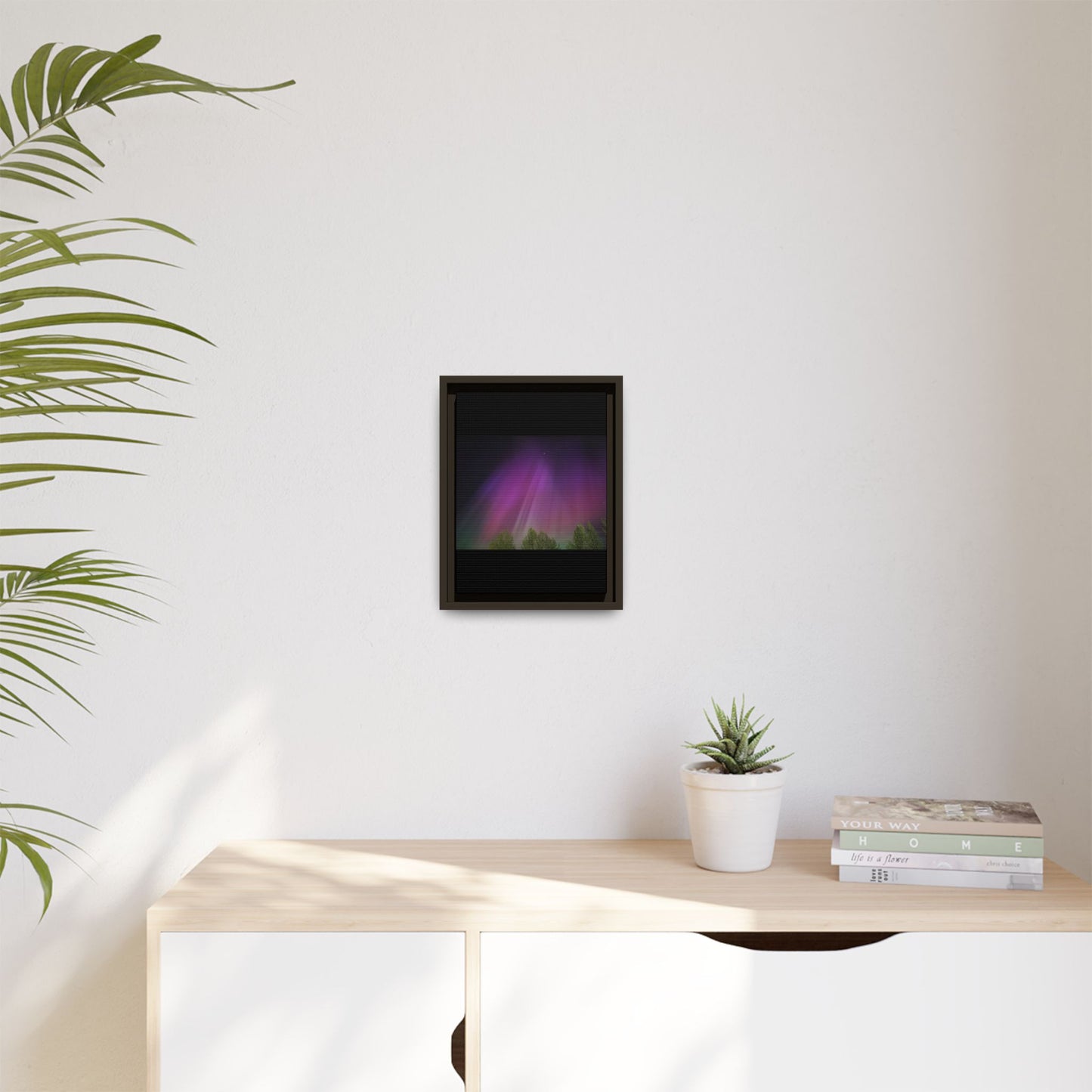 Quesnel BC northern lights Matte Canvas,