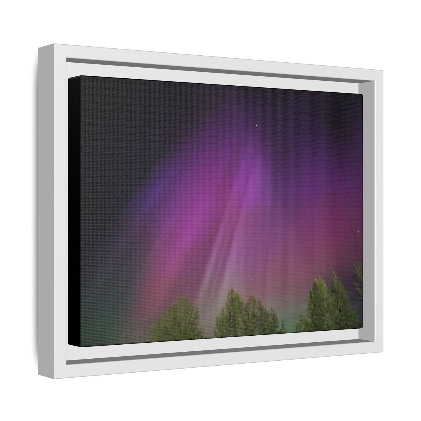 Quesnel BC northern lights Matte Canvas,