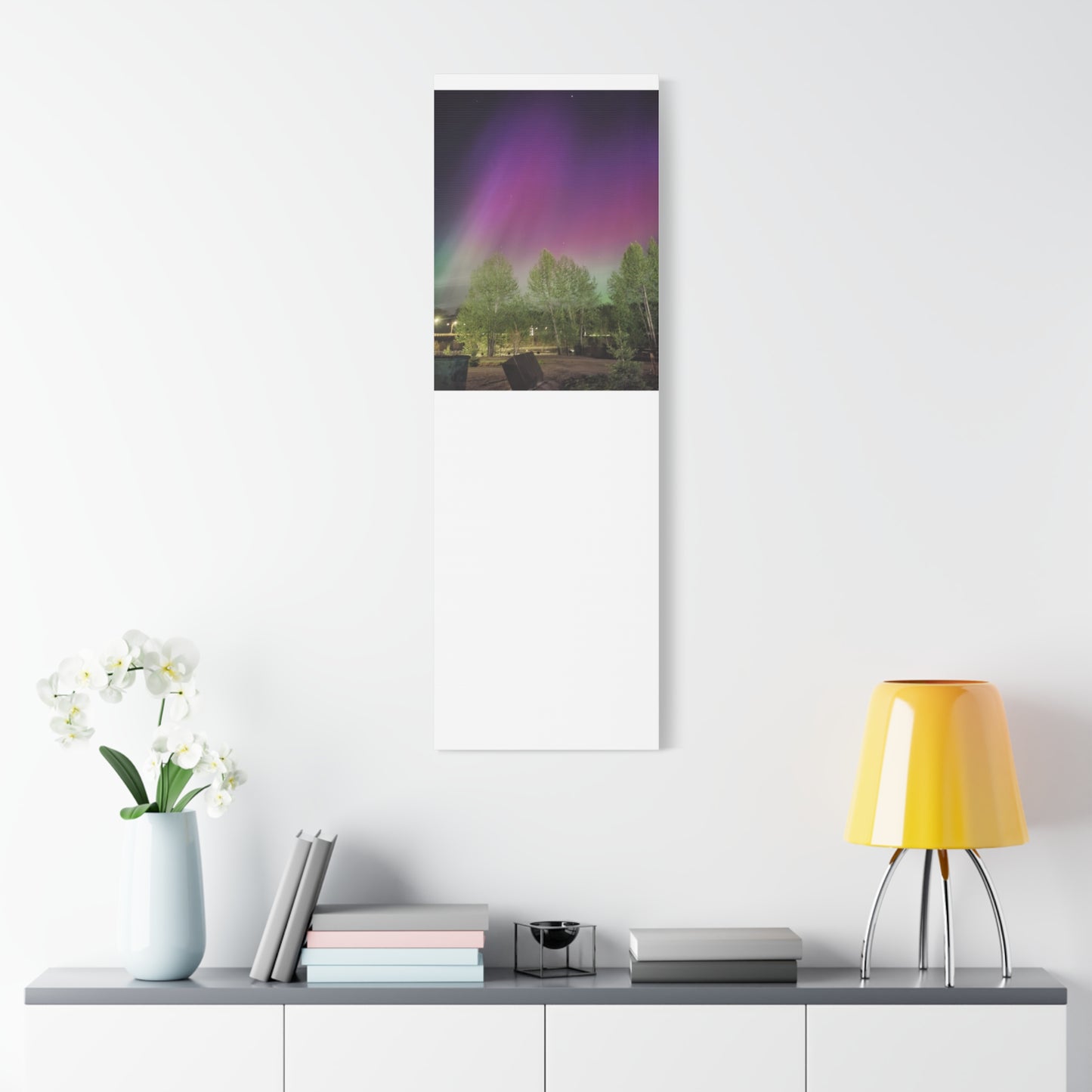 Quesnel BC northern lights 2 Matte Canvas