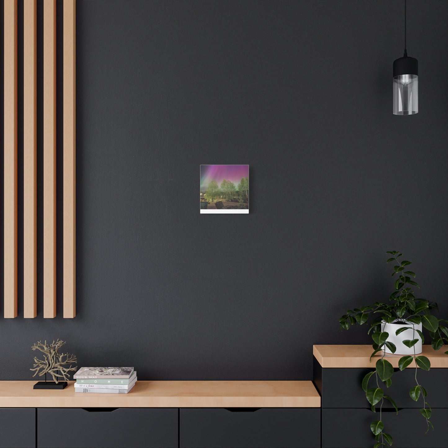 Quesnel BC northern lights 2 Matte Canvas