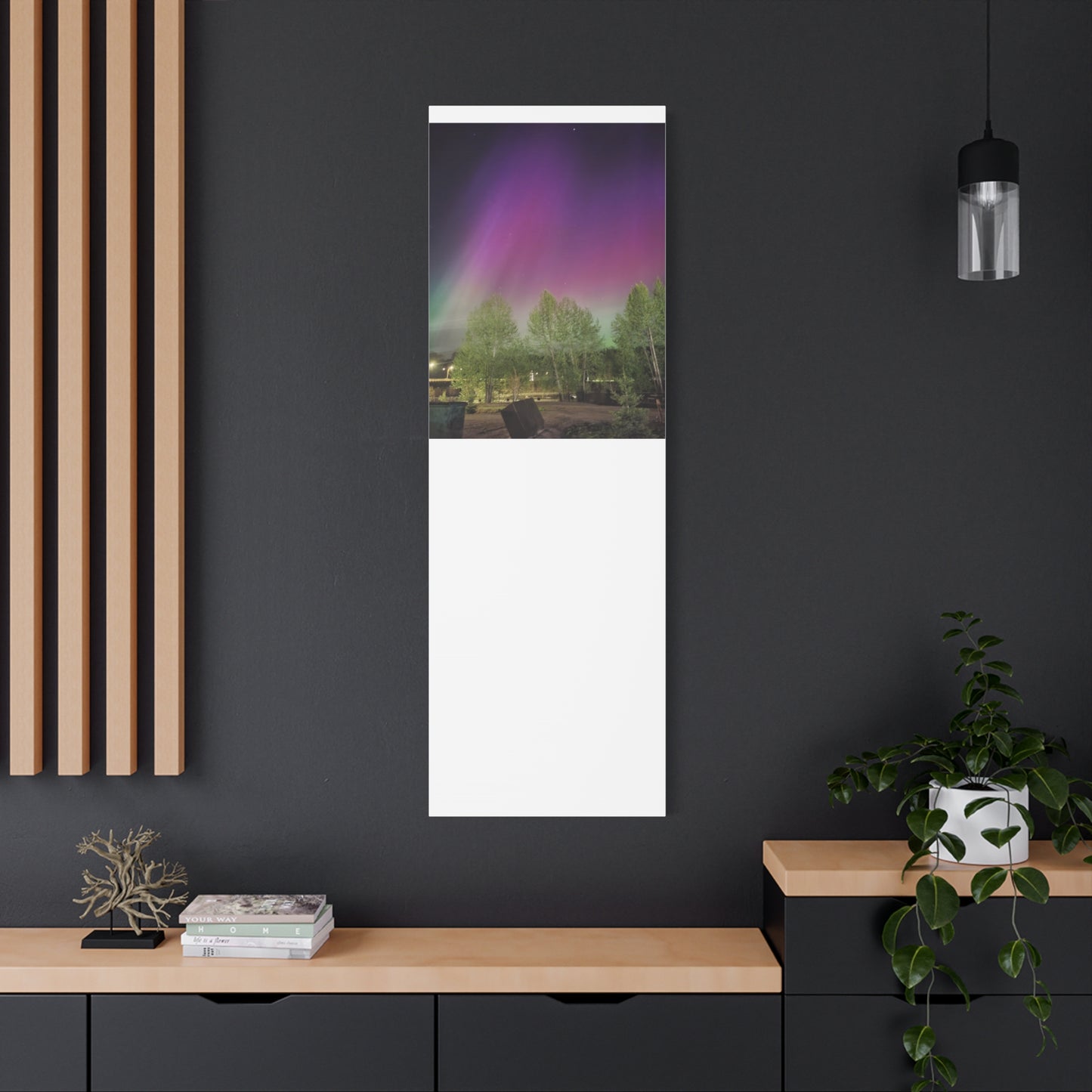 Quesnel BC northern lights 2 Matte Canvas
