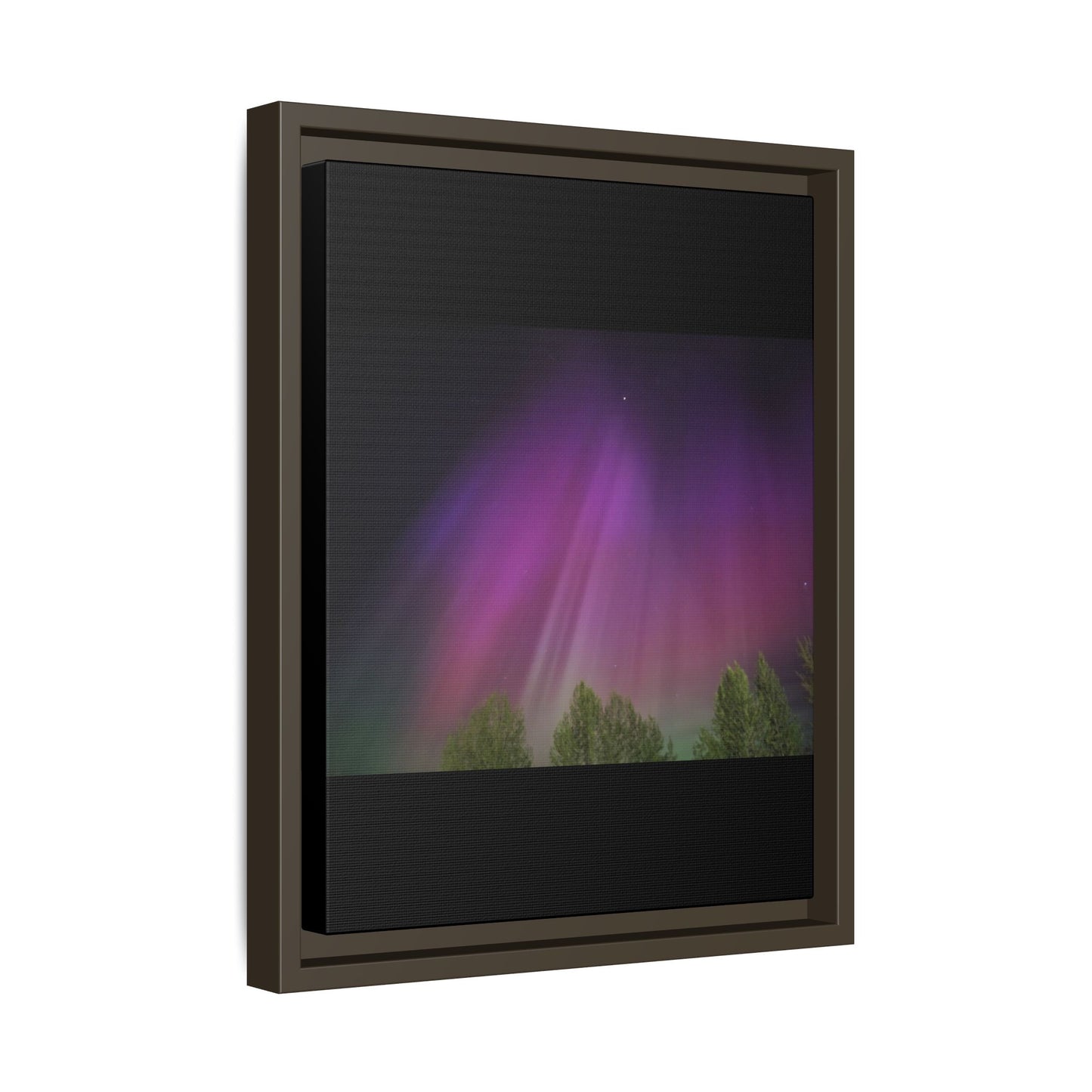 Quesnel BC northern lights Matte Canvas,