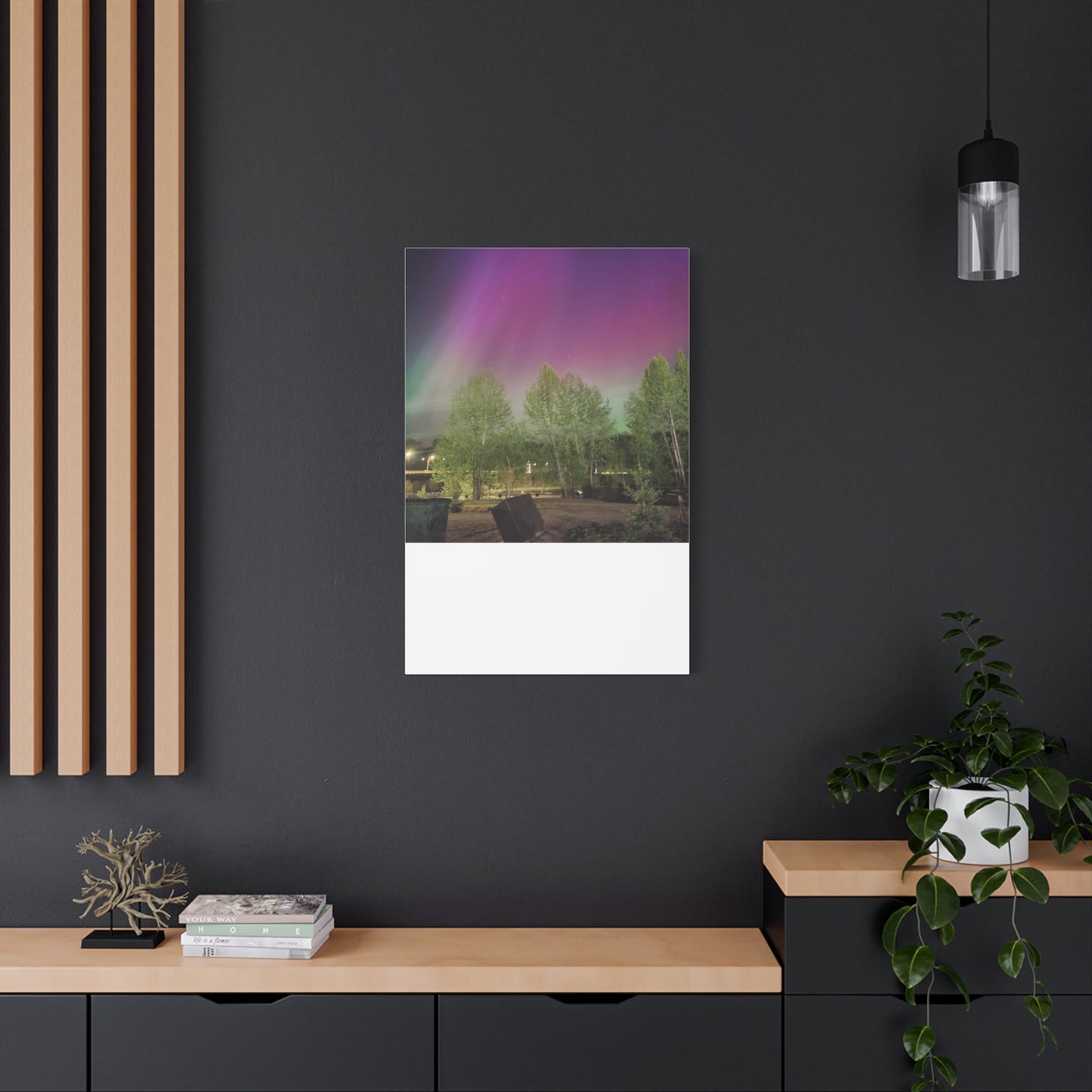 Quesnel BC northern lights 2 Matte Canvas
