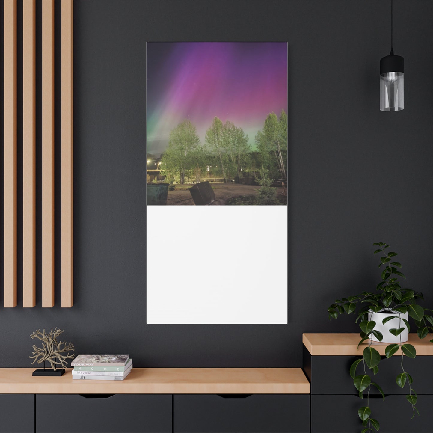 Quesnel BC northern lights 2 Matte Canvas