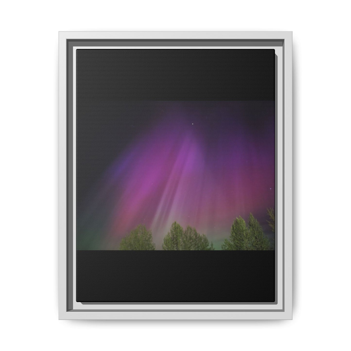 Quesnel BC northern lights Matte Canvas,