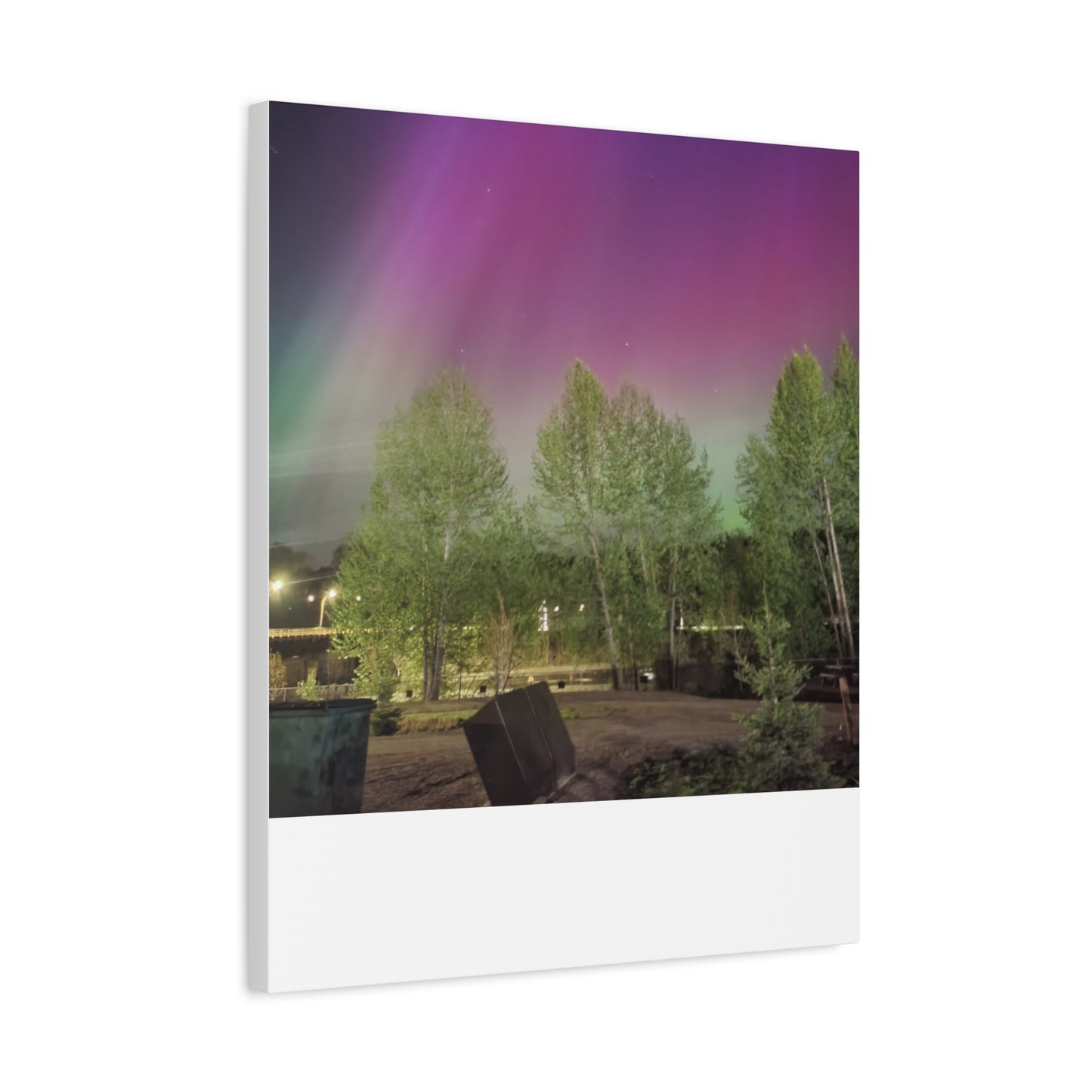 Quesnel BC northern lights 2 Matte Canvas